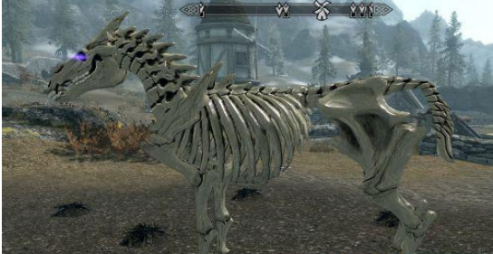 《上古卷軸5：天際》奇葩坐騎-骷髏馬MOD