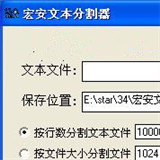 宏安文本分割器
