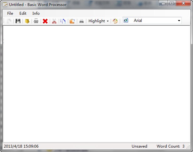Basic Word Processor